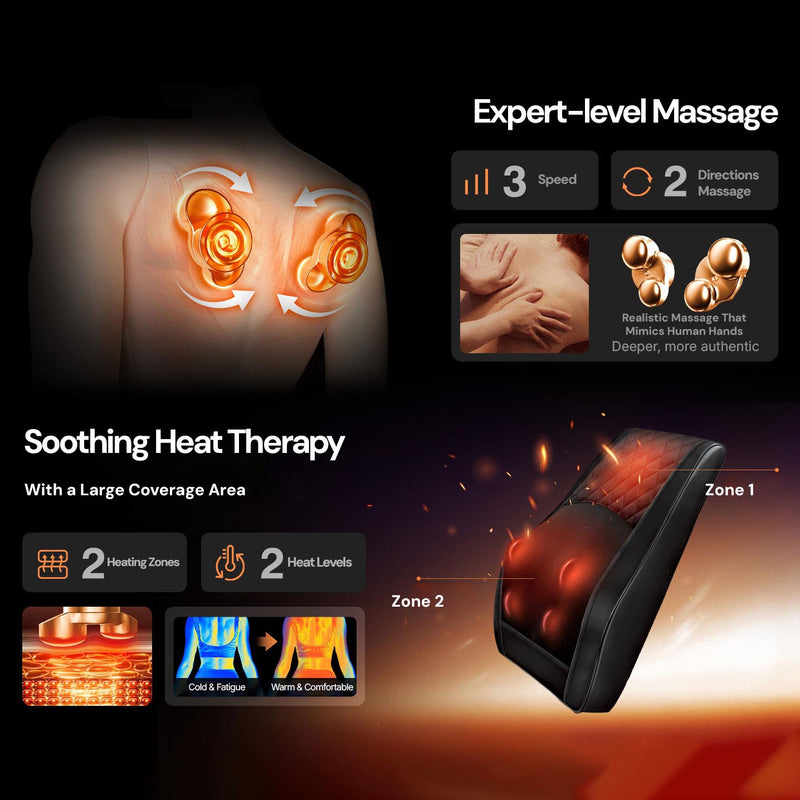 Muscle relief massager supporting relaxation and recovery after work, exercise or long days.