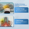 Neck and shoulder massager with soothing warmth and adjustable vibration settings.