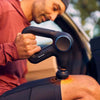 Percussion massage gun with powerful muscle stimulation for post-workout recovery and everyday use.