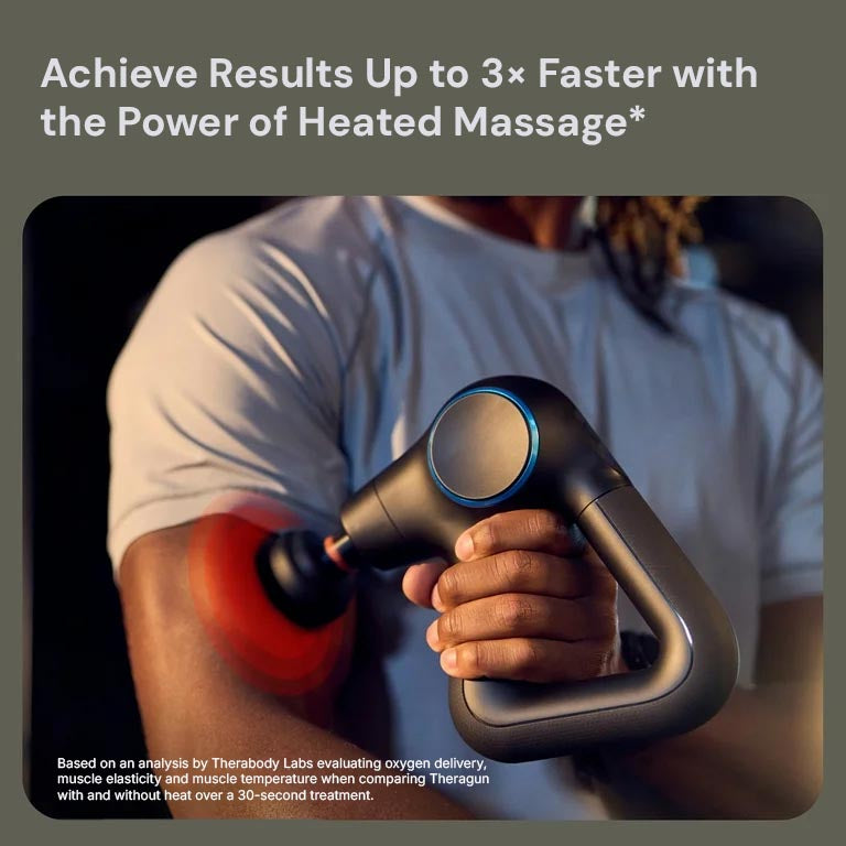 Sports massage gun for athletes, gym training and relieving everyday muscle fatigue.