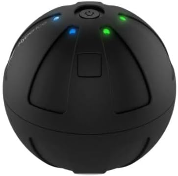 Trigger point therapy ball with adjustable vibration levels for personalised treatments.