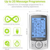Wireless TENS machine with rechargeable battery for convenient home, office and travel use.