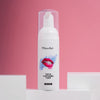 Diamond Smile tooth whitening foam against a pink background