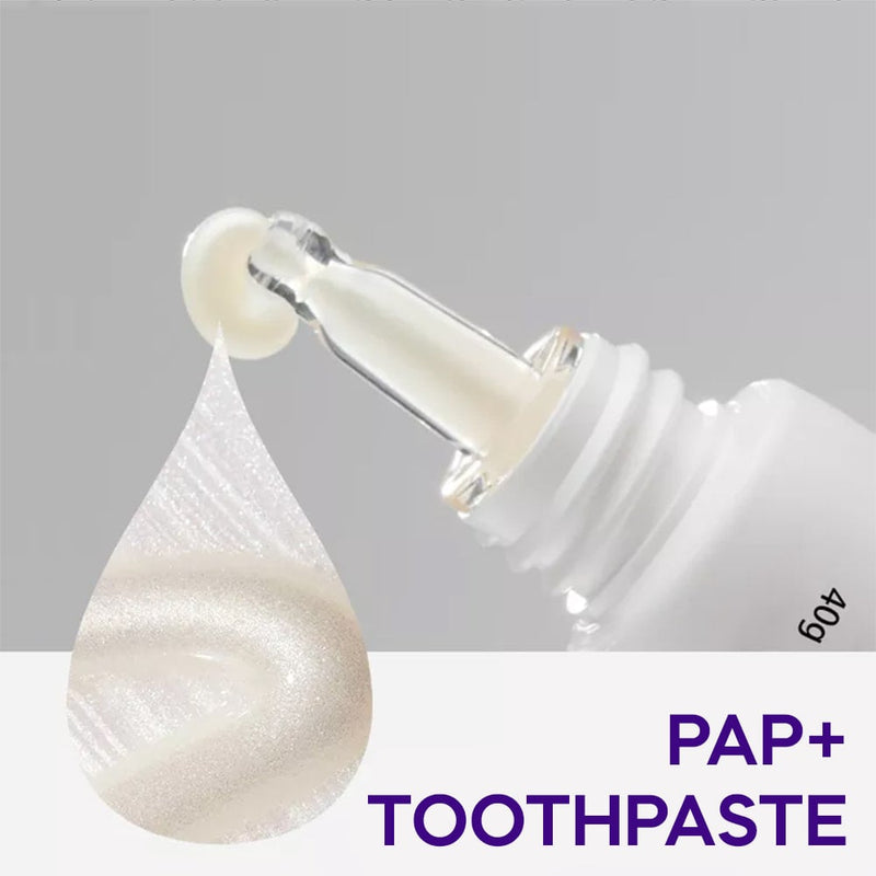 Toothpaste tube from PAP+ Tooth whitening toothpaste from Diamond Smile