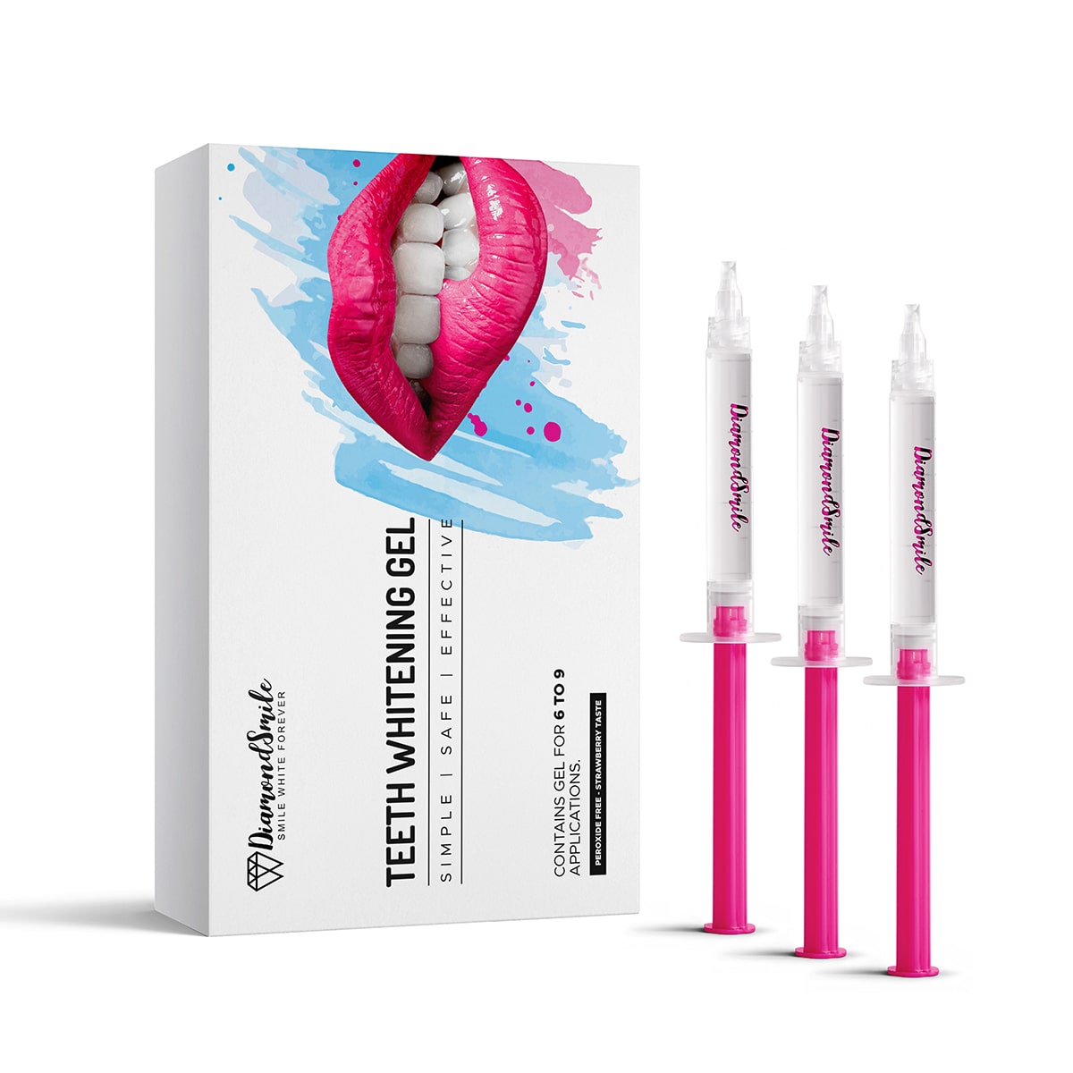 Tooth whitening gel for whitening the teeth