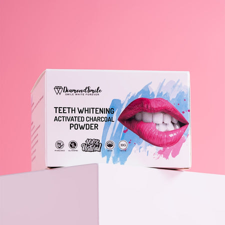 Tooth whitening with activated charcoal